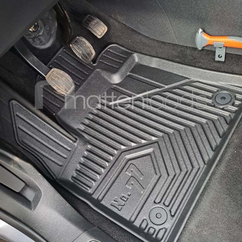 Gledring Rubbermatten compatibel met Peugeot 3008 II 2016-2024 incl. Hybrid (T profiel 5-delig montageclips