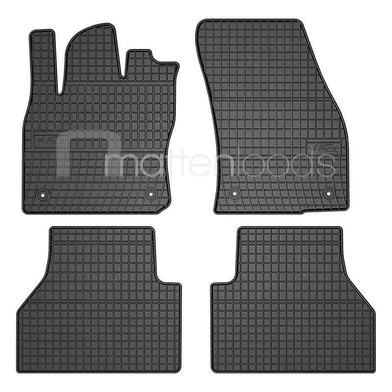 JVL Rubber Van Mat Set For Volkswagen Caddy 2004-2015 – 2 Piece With Clips (RHD)