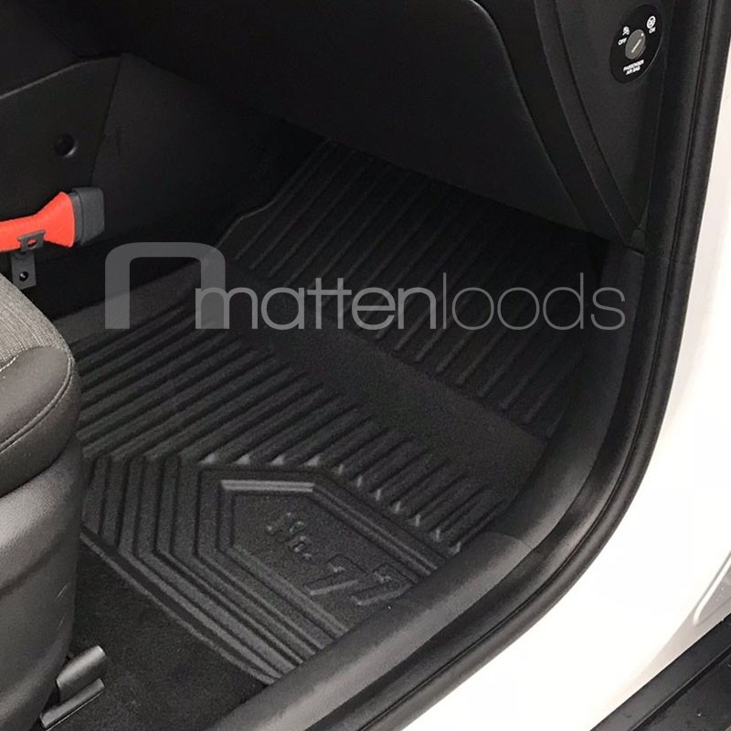 HAFIDI All Weather Auto Vloermatten & Cargo Liner Set voor Hyundai Kona 2018-2023/Kona N 2022-2023 (geen elektrische modellen) Custom Fit Accessoires - Zwart