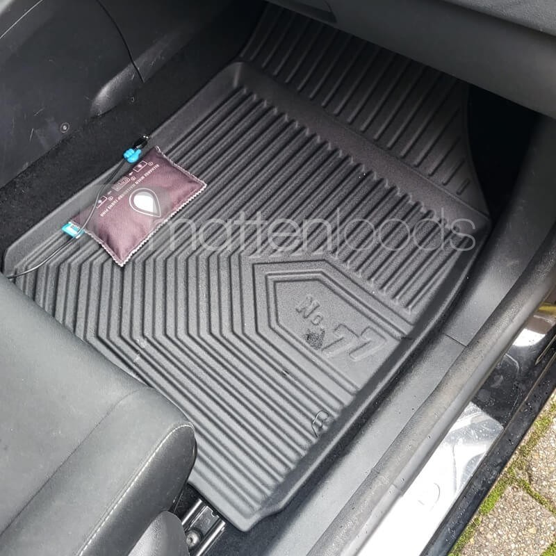 Tapis De Sol Caoutchouc Noir Pour Renault Mégane III (2008-2015) - Lot De 2 Pièces - Neuf