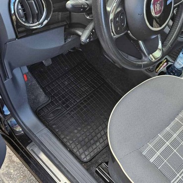 Rubber matten Fiat 500 Hatchback vanaf 2007